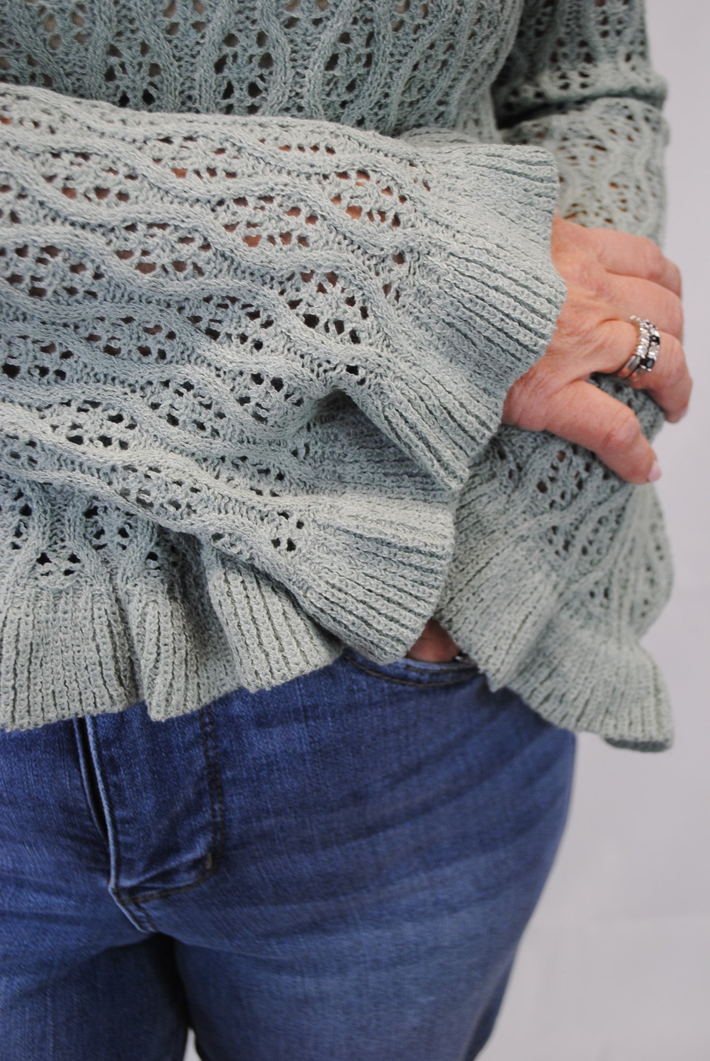 Elegance of Sage Sweater