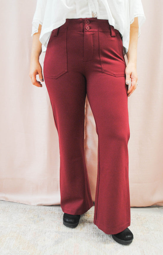 Burgundy Delight Flares