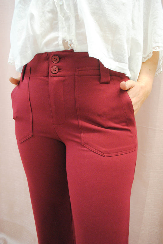 Burgundy Delight Flares