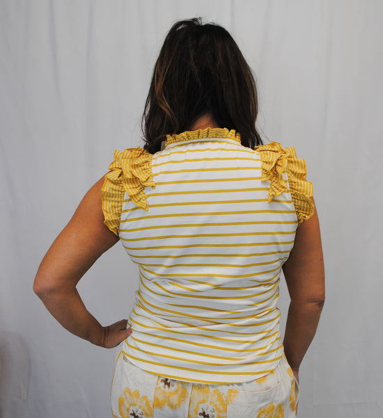 Honey Bee Ruffle Tank