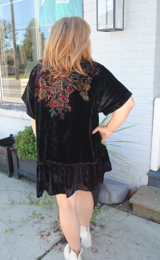 Sweet Echos Velvet Dress