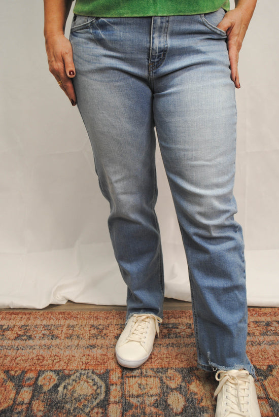 Faith High Rise Straight Denim