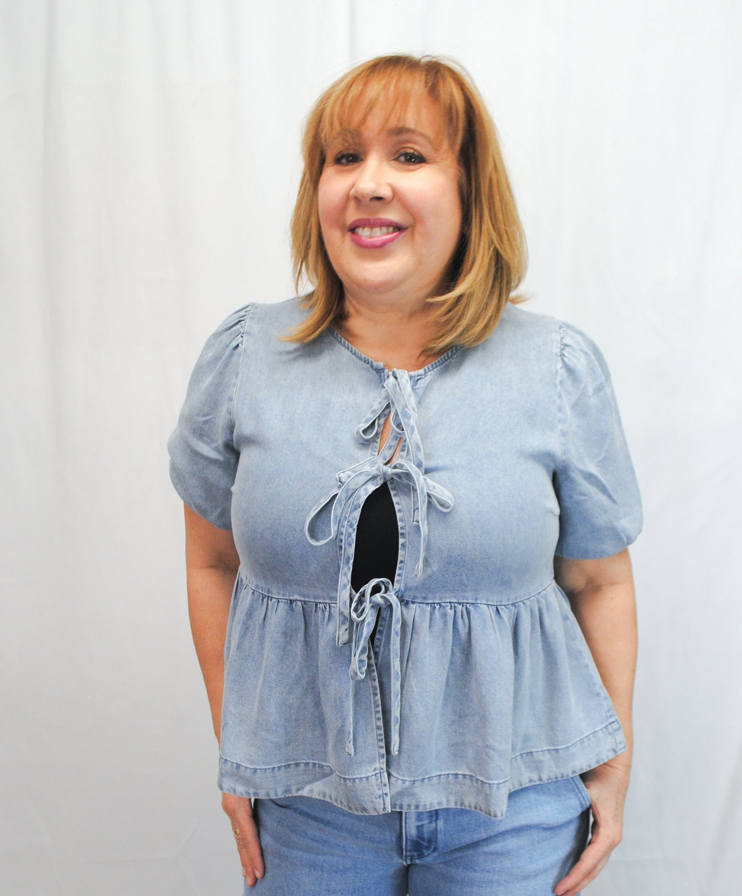 Wistful Dreams Denim Blouse