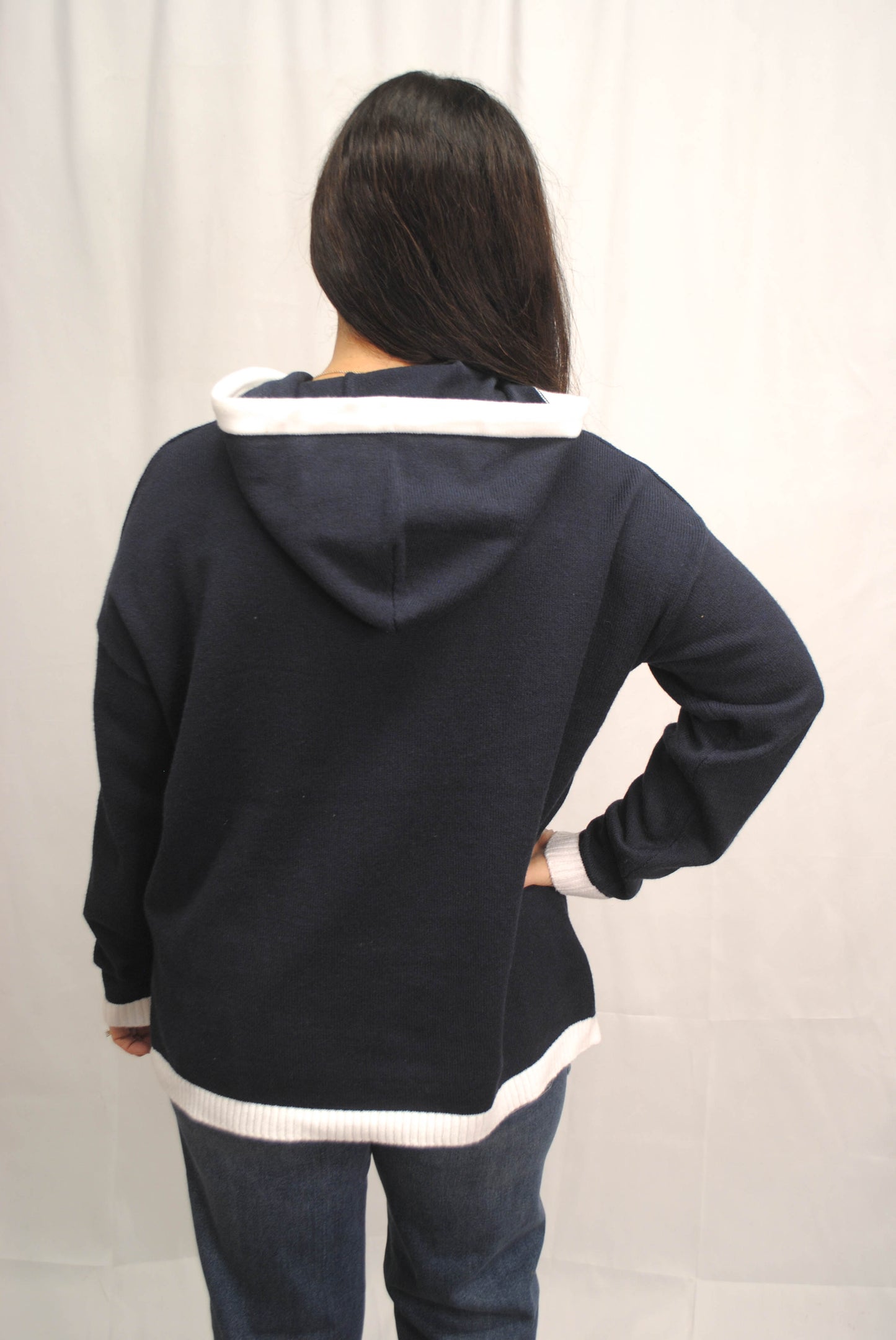 Jessie Navy Hoodie