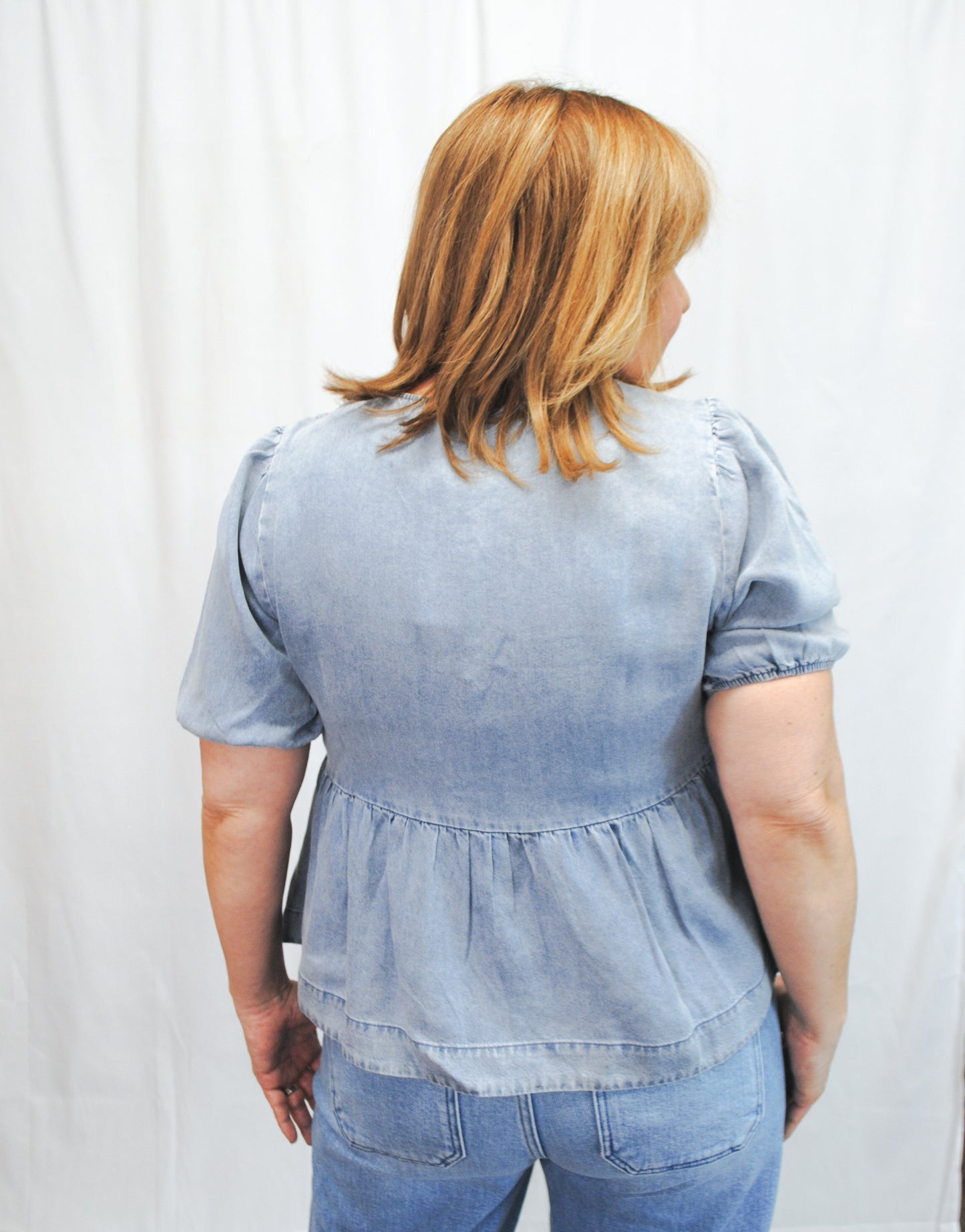 Wistful Dreams Denim Blouse