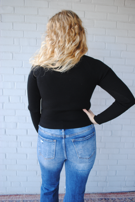 Under Cover Ribbed Top Black