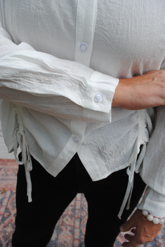 Sheer Genius White Button Up