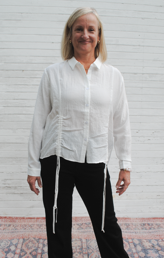 Sheer Genius White Button Up