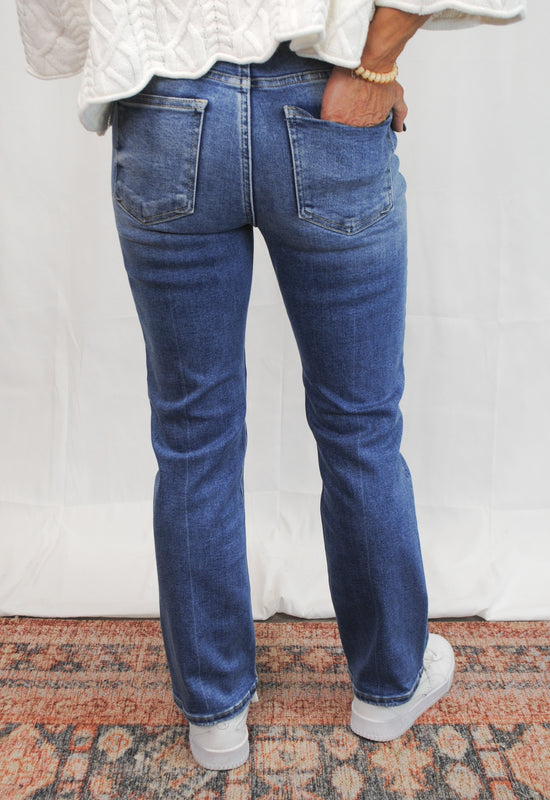 Frannie HR Crop Straight Jean