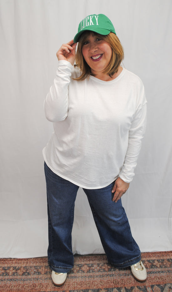 Nina Tee Long Sleeve Ivory