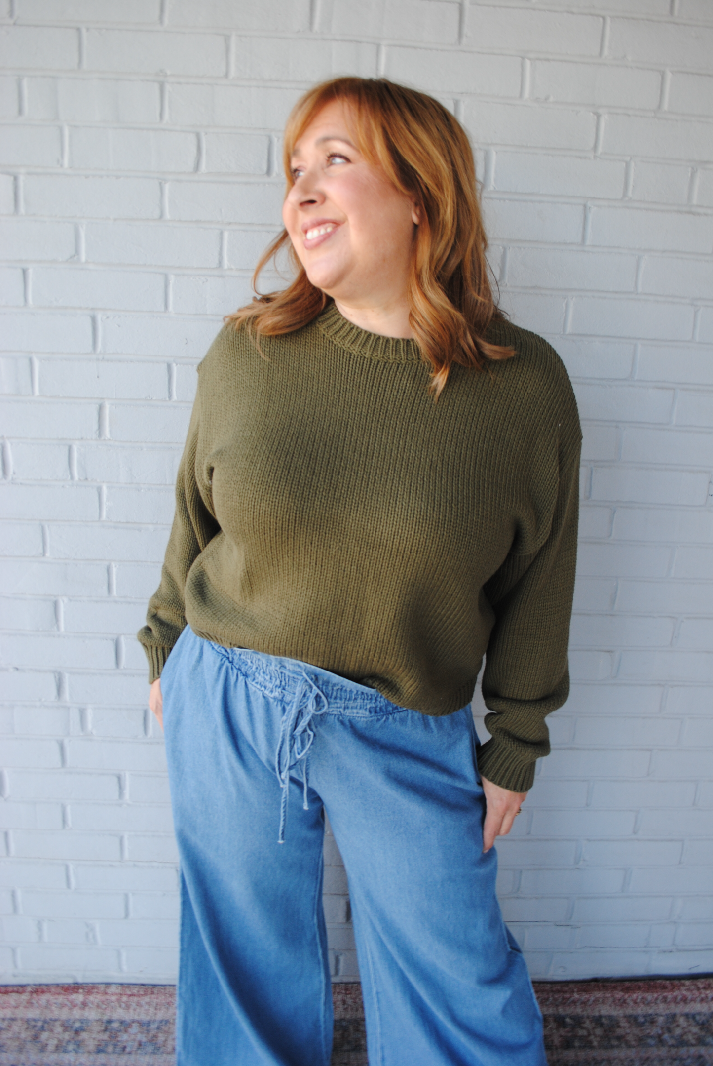 Joy Full Sweater Olive