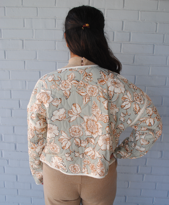 Floral and Spice Quilted Jacket