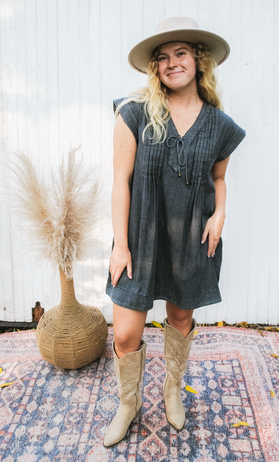 Grey Days Denim Dress