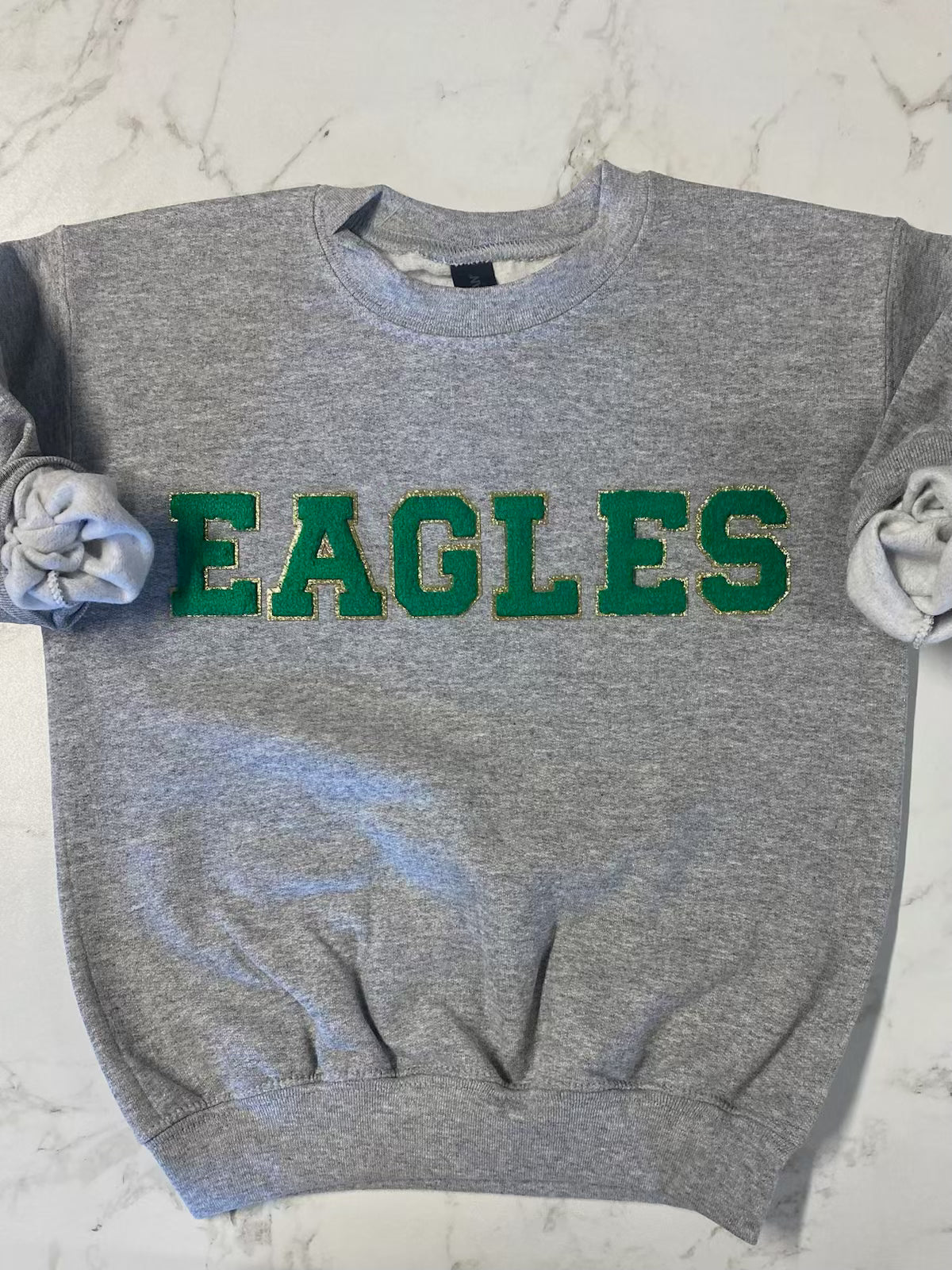 Kids Grey Eagles Varsity Letter