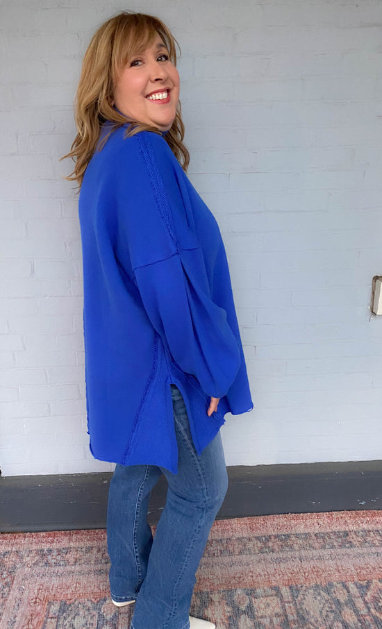 Wonderful Pullover Tunic Mazarine Blue