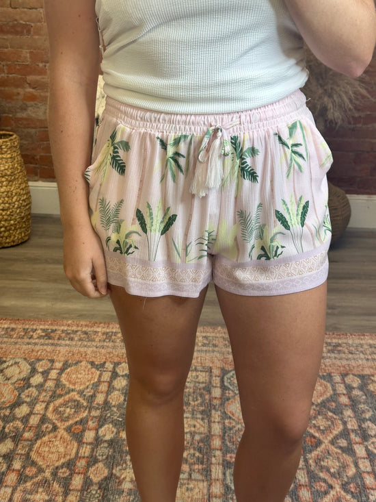 Pink and Palms Shorts