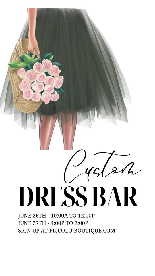 Custom Dress Bar