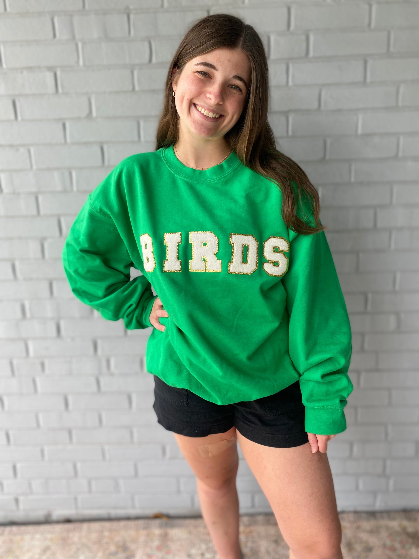 GREEN BIRDS Varsity  Crewneck-  IN-STOCK