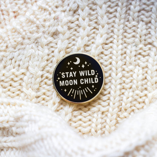 Stay Wild Moon Child Enamel Pin