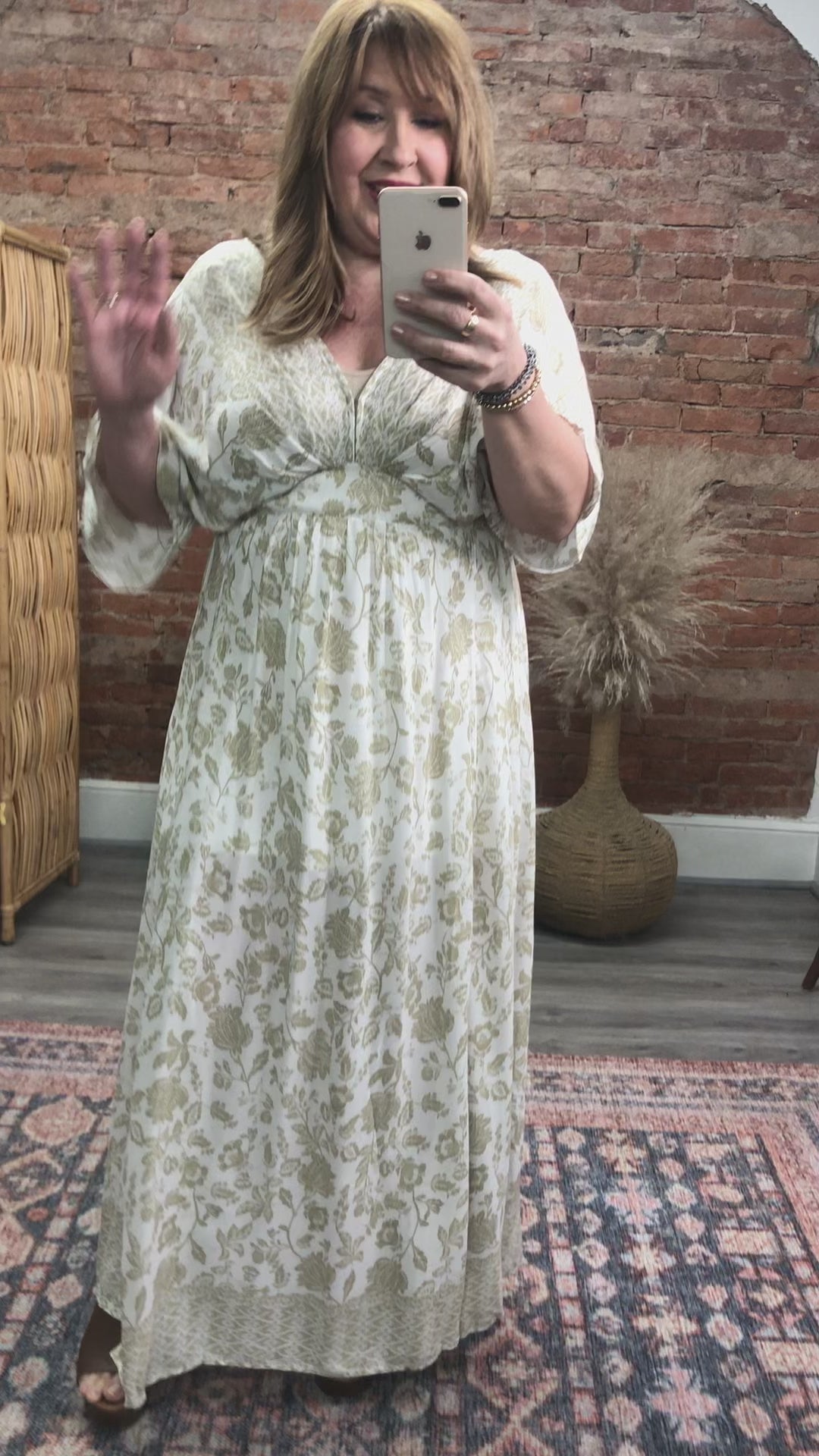 Load and play video in Gallery viewer, Vintage Organic Maxi Dress
