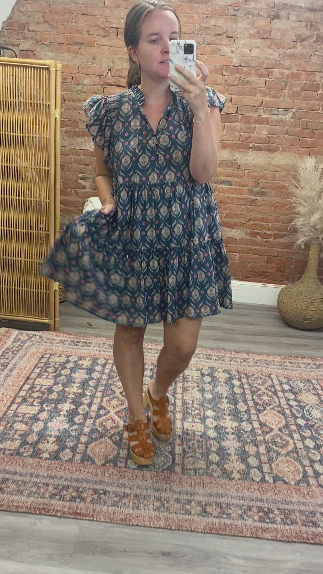 Load and play video in Gallery viewer, Enchanting Ruffle Dress
